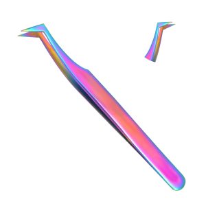 L Shape Eyelash Tweezers Multi Color