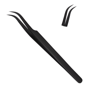 Ultimate Curved Eyelash Tweezers Black